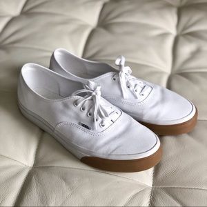 Vans Authentic White Gum Bumper Shoes